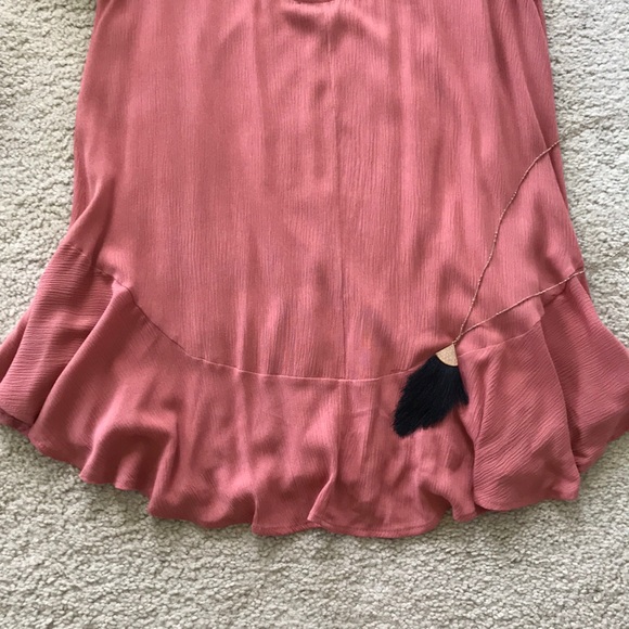 Coral Color Scoopback Dress - Picture 6 of 8